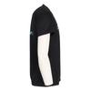 Phiten Volleyball Short Sleeve T-Shirt with Glitter Gradient, Black/Blue, Size L, Men's and Women's, 3125JG66810