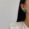 925 Sterling Silver Floral Heart Stud Earrings - Simple Forest Style, Fresh & Fashionable for Women