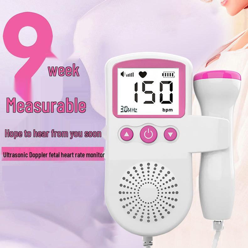 Portable Handheld Fetal Doppler for Home Use