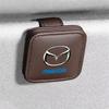 Magnetic Leather Car Sun Visor Sunglasses Holder Multifunctional Card Ticket Storage Clip Interior Accessories For Mazda 2 3 6 C FF20