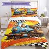 3pcs Car Bedding Set Duvet Cover Closure Includes 1 Duvet Cover & 2 Pillowcases, Soft and Comfortable for All Seasons.