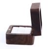Doppel-Ringbox Etui Holzringbox mit transparentem Deckel für Hochzeitszeremonie Verlobung Heiratsantrag