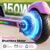 K4 Kinder Elektroroller 130W 2,6Ah 6'' Räder Bluetooth Lautsprecher Faltbar & Höhenverstellbar 3 Geschwindigkeiten 7-8KM Reichweite Elektroroller für Kinder