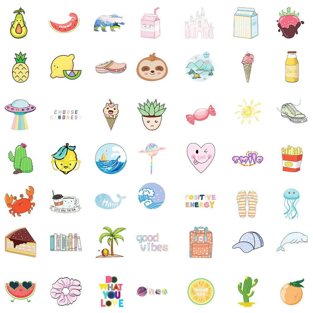 100 High-Quality High-Value Hand-Painted Small Animal Graffiti Mix And Match Stickers Decorative Creative Hand Account Material Stickers