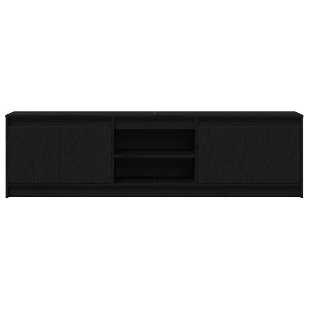 TV Units 2 pcs Black 180 x 34 x 50 cm Engineered Wood