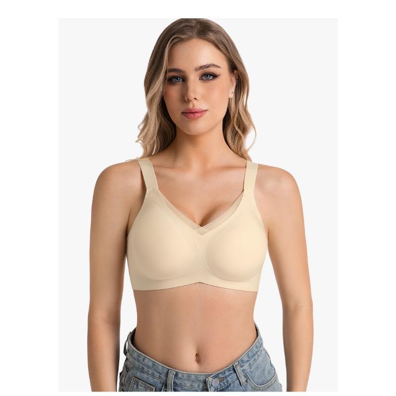 Women S No Wire Jelly Vest Style Seamless Plus Size Push Up Bra