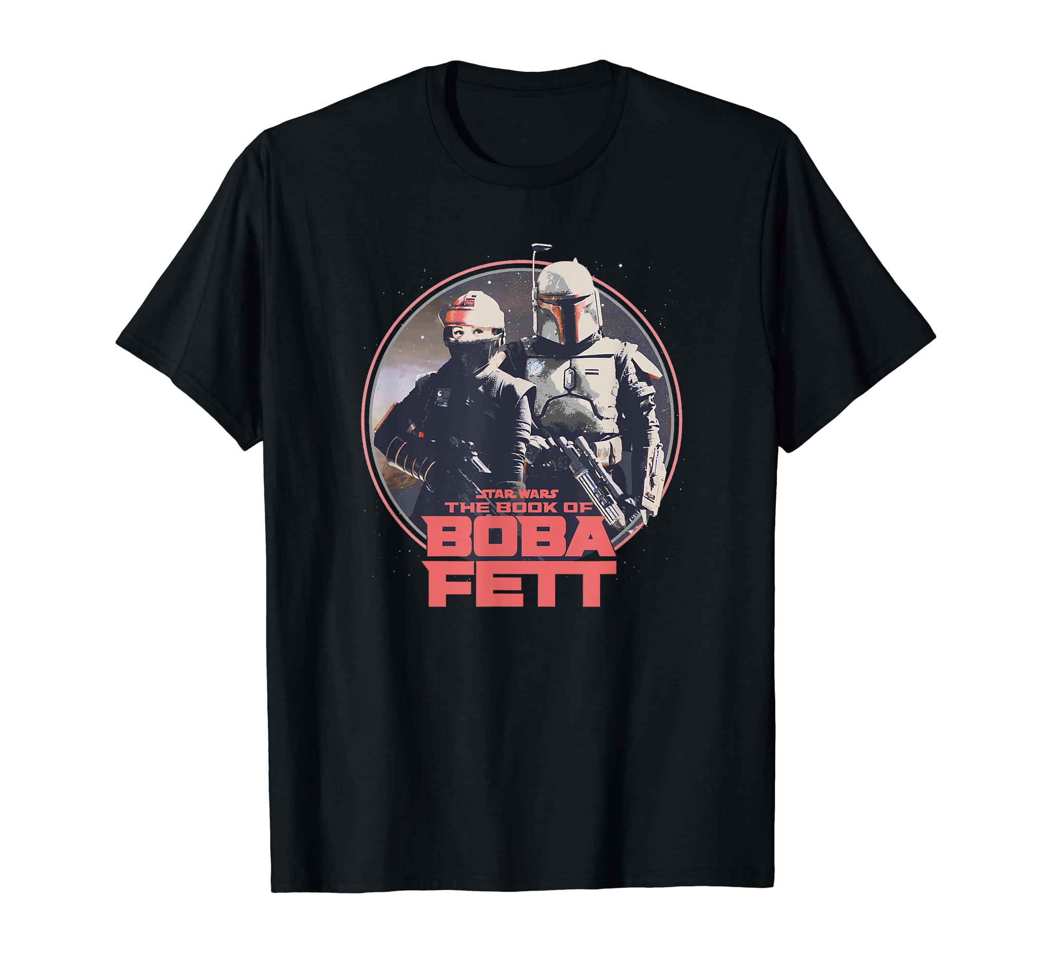 Star Wars The Book of Boba Fett Fennec Shand Retro Graphic T-Shirt