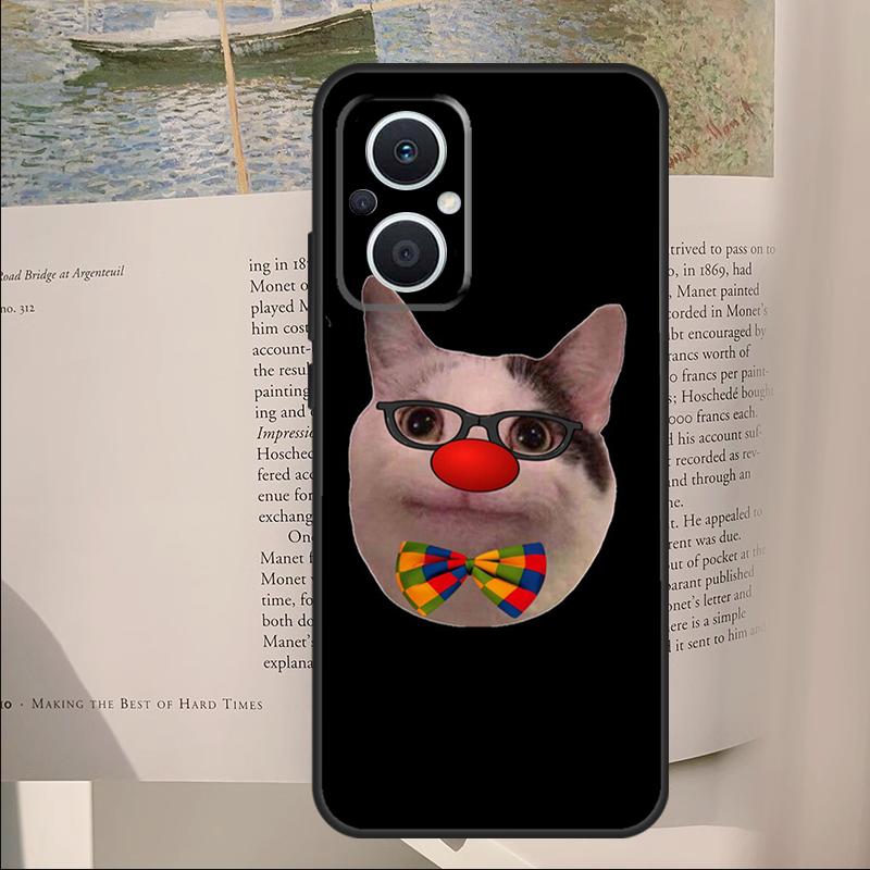 Beluga Cat Meme Face Smiling Cover For OPPO Reno 7 8 Lite 11F 12F 13F 14F 10 11 12 13 14 Pro OPPO Find X6 X8 X9 Pro Case