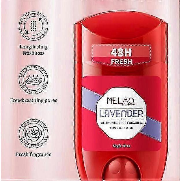 Aluminium-Free Roll-On Deodorant for Men & Women - 50g Stick with 48H Fresh Perfume Quality Scent