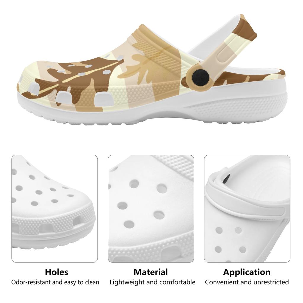 Casual Printed EVA Clogs Women Men Comfortable Breathable Slip On Casual Shoes Comfortable Summer Sandals Lightweight Daily Wear
