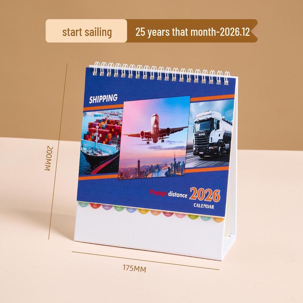 2026 Year of the Horse Enterprise Desk Calendar with Custom Logo - Special Edition for Creative Logistics