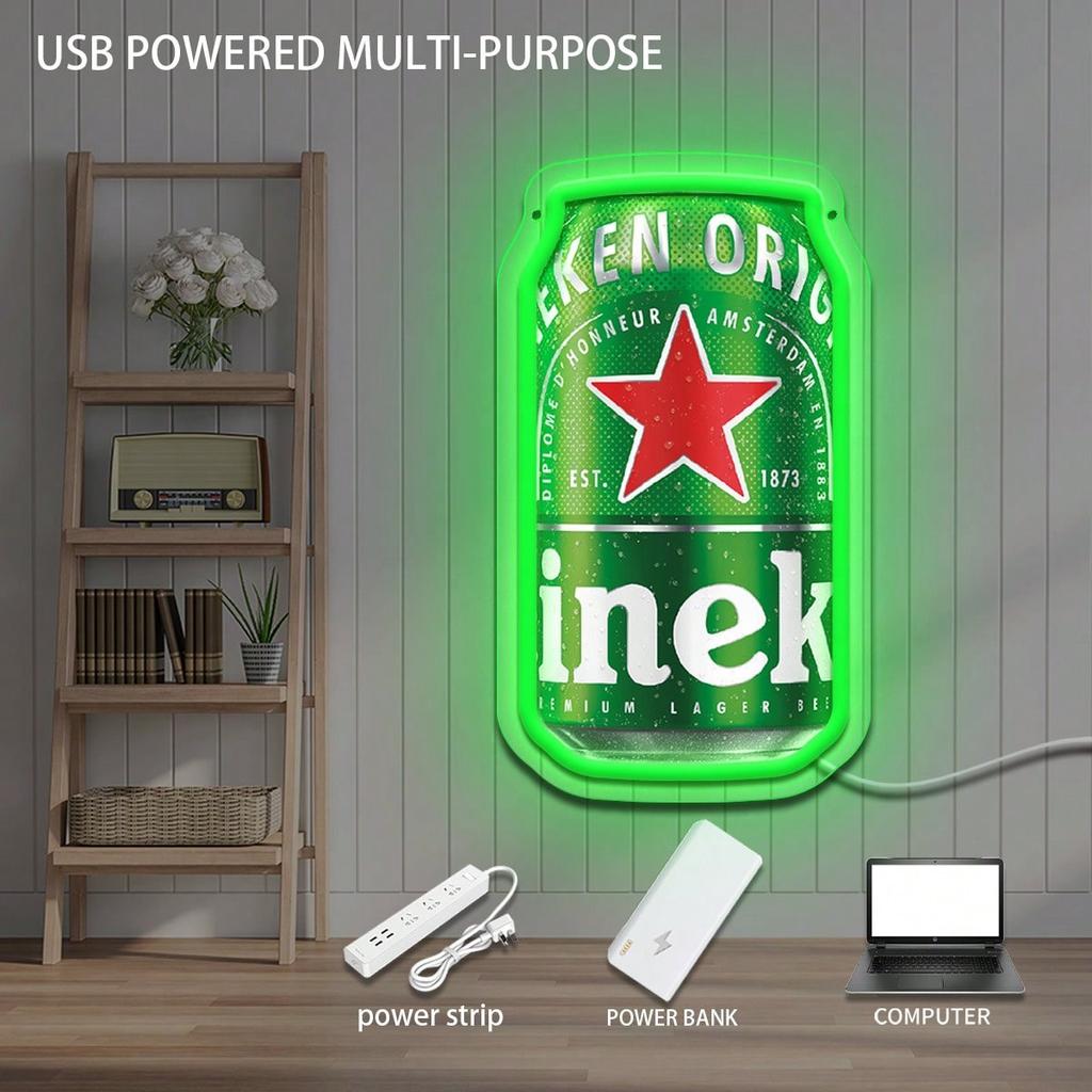 Bier Neonlicht Schild USB Dimmbares LED Neon Schild für Schlafzimmer Wohnzimmer Club Bar Bierfest Karneval Party Geschenke Wanddekoration