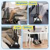 BHBL Airplane Foot Hammock for Plane Travel, Detachable Bamboo Airplane Foot Rest for Long Flight, Desk Foot Hammock