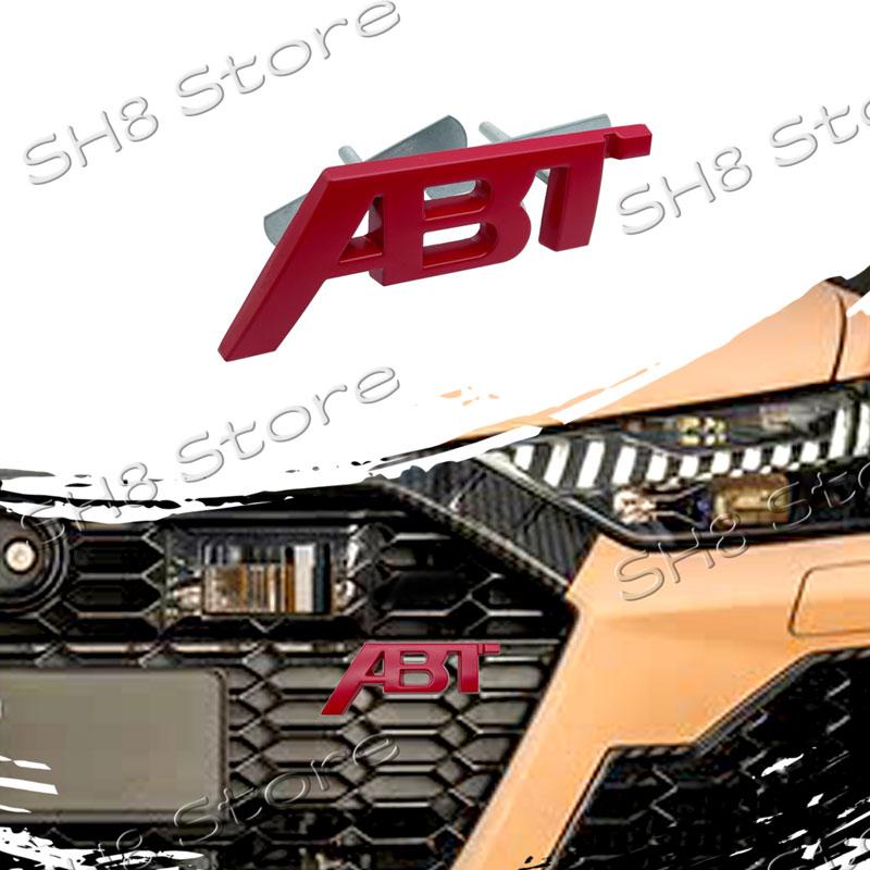 3D Kovové Logo ABT Znak na Přední Mřížku Auta Odznak na Zadní Víko Kufr Nálepka Pro SQ5 RS3 RS4 RS6 S3 S5 Q5 Q8 A3 A4 A6 Decal ABT Příslušenství