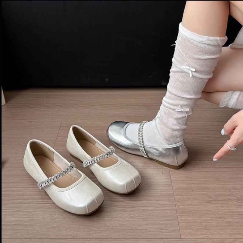 2026 New Style Jane Shoes Square Toe Non-slip Loafers for Women Large Size Formal Female Shoes At Banquets