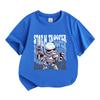 Kids Boys Girls 100% Cotton Crew Neck Short Sleeve T-Shirt, Cute Cartoon Chibi Storm Trooper Print Casual Summer Tee for Daily Wear