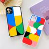 Geometric Bauhaus Art For IPhone 16 15 14 13 12 11 Pro Max X XS MAX Plus Translucent Black Phone Cover