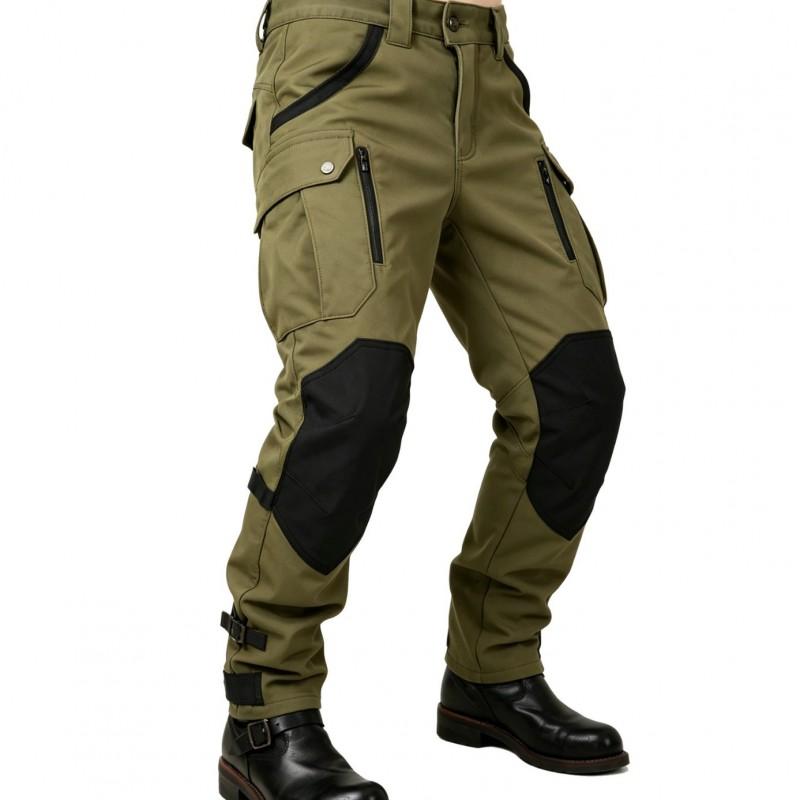 Motorcycle Riding Pants Waterproof Windproof Breathable High-Waist Crash Protection 3D Honeycomb Design Men