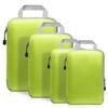 Four-Piece Compression Travel Storage Bag Set for Clothes, Toiletries, Digital Gear, and More