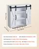 Bathroom Wall Cabinet, 2 Doors and Adjustable Shelf, Over the Toilet Storage Medicine Cabinet Wall Mounted, Hanging Organizer with Open