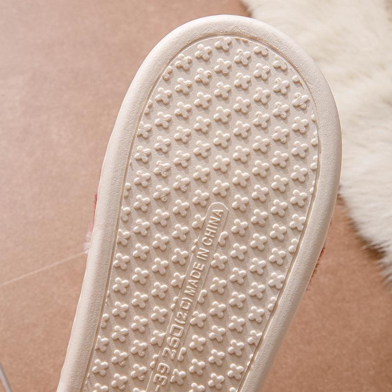 Cotton slippers autumn and winter new couple thick-soled indoor home warm non-slip plush cotton shoes
