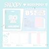 RosyPosy soft set, Snoopy joint loose-leaf book, student A5/B5 horizontal line workbook notebook