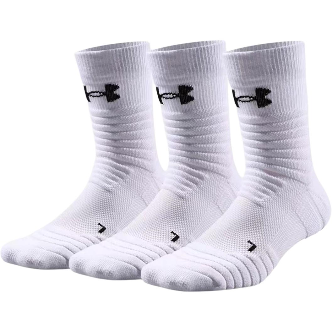 Носки Under Armour для баскетбола, унисекс, 3 пары, 6 пар, 9 пар 22610208-100-1 L