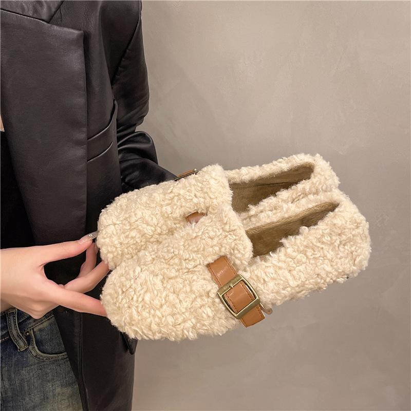 

Мао Мао женская верхняя одежда на зиму 2025 года новые однопедальные на плоской подошве ленивые хлопковые туфли-лодочки взрыв интернет-знаменитости 40 абрикосовый