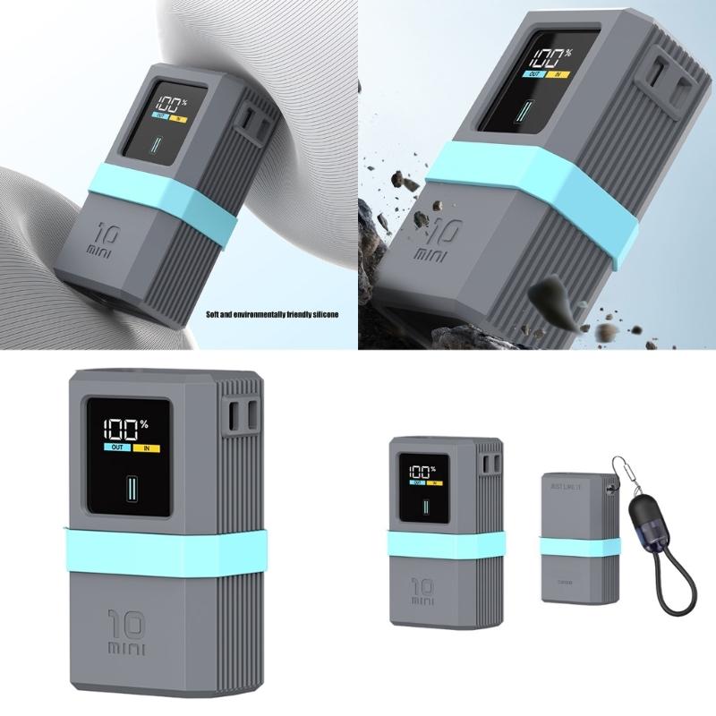 Silicone Case for 10 Mini 10000mAh PB1055 55W Energy Bank Storage Travel Protective Cover Shockproof Sleeve Cover