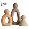Resin Statue for Home Decor Family of Three Sculpture  Abstract Figurine  Modern Minimalist Sculpture Office TV Cabinet Entryway  Housewarming