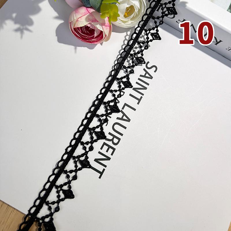 

5/10/20m Water-Soluble Embroidered Lace Trim Exquisite Fringe for Clothing Collar Dress Curtains DIY Sewing Decorative Fabric 5m