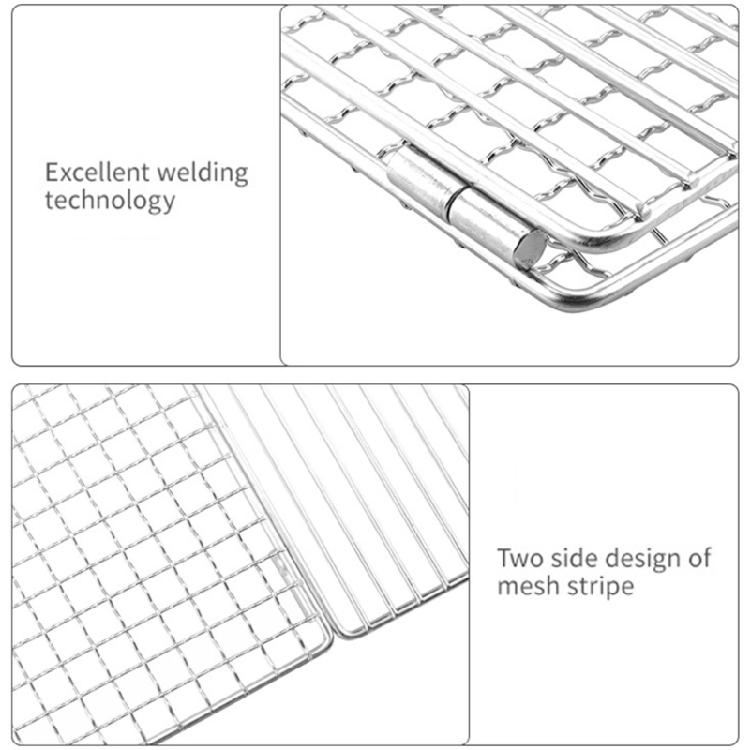 Rusts Resistant Stainless Steels BBQ Net, Foldable Barbecue Net for Convenient Storage and Travel Camping Grill Mesh Net