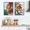 Christmas Wall Art Canvas Painting Poster Print Wall Pictures Kids Room Home Decoration NO FRAME
