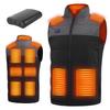 Electric Heated Vest with Mobile Heats 9 Front and Back 3 Temperature Independent Front and Back Temperature USB Heated Cold Weather Includes Japanese