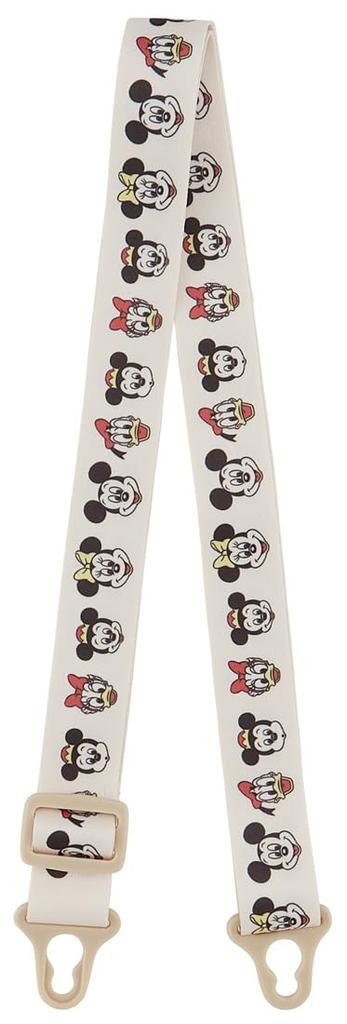 Skater Straw Water Bottle with Shoulder Disney Mickey PDSH8DX One-Push Strap, 780ml, & Friends,