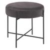Cozy and Versatile Velvet Stool "Arty" Atmosphera - Grey