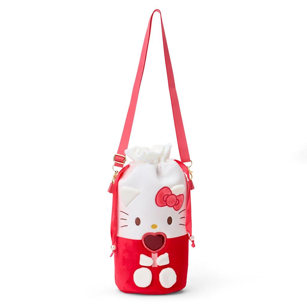 Sanrio Penlight Shoulder Pouch Hello Kitty Steel 613193 (Enjoy Idol) Polyester, PVC, Nylon,