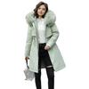 Women's Fleece Lined Parka Thicken Fuzzy Faux Fur Hooded Down Jacket with Pockets Winter Warm Drawstring Sherpa Coat