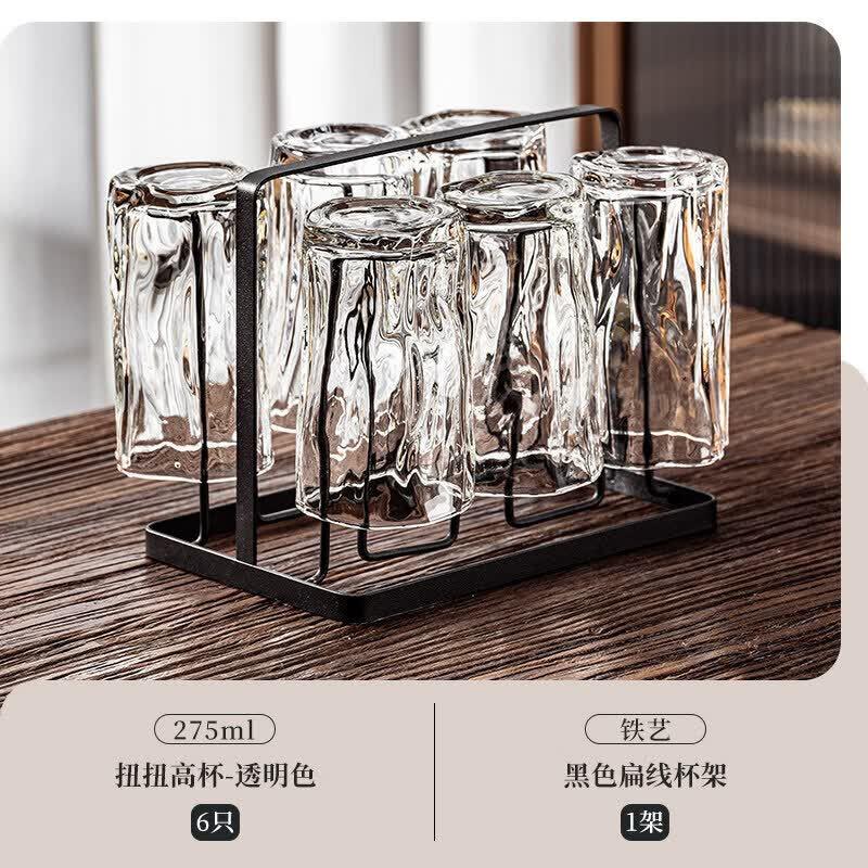 UOSO Premium Twisted Glass Cup Set