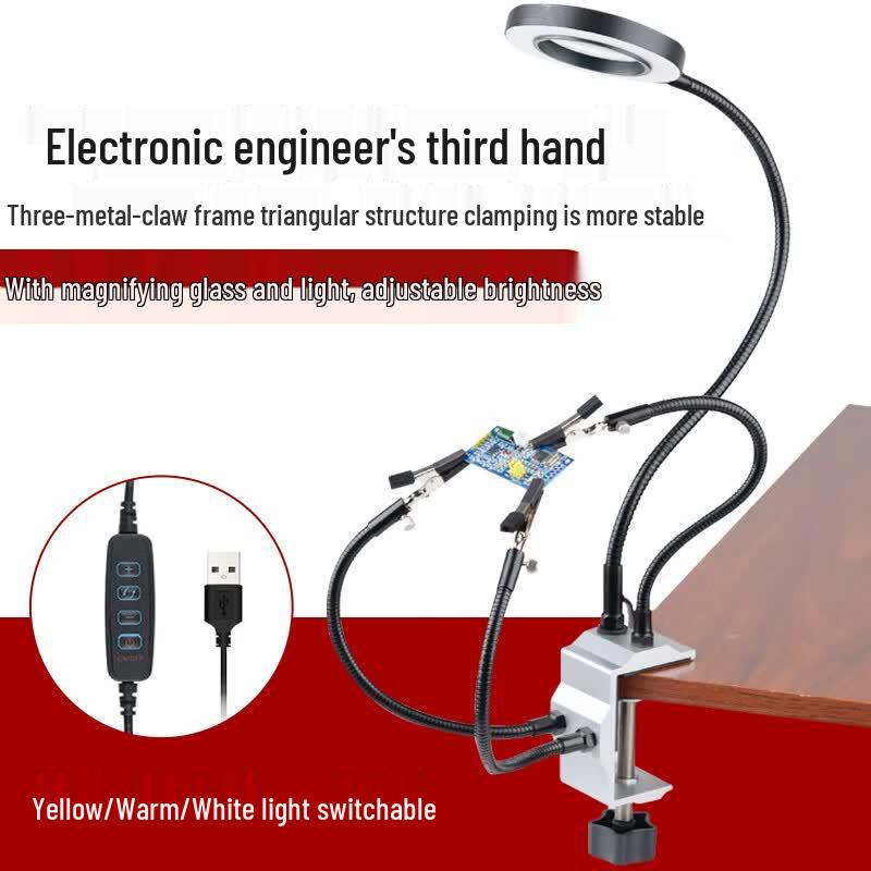 Kankeirr Soldering Workstation with Magnifier and Clamp Lamp