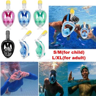 2023 New Adult and Children's Full Face Diving Mask Diving and Swimming Set Swimming Glasses