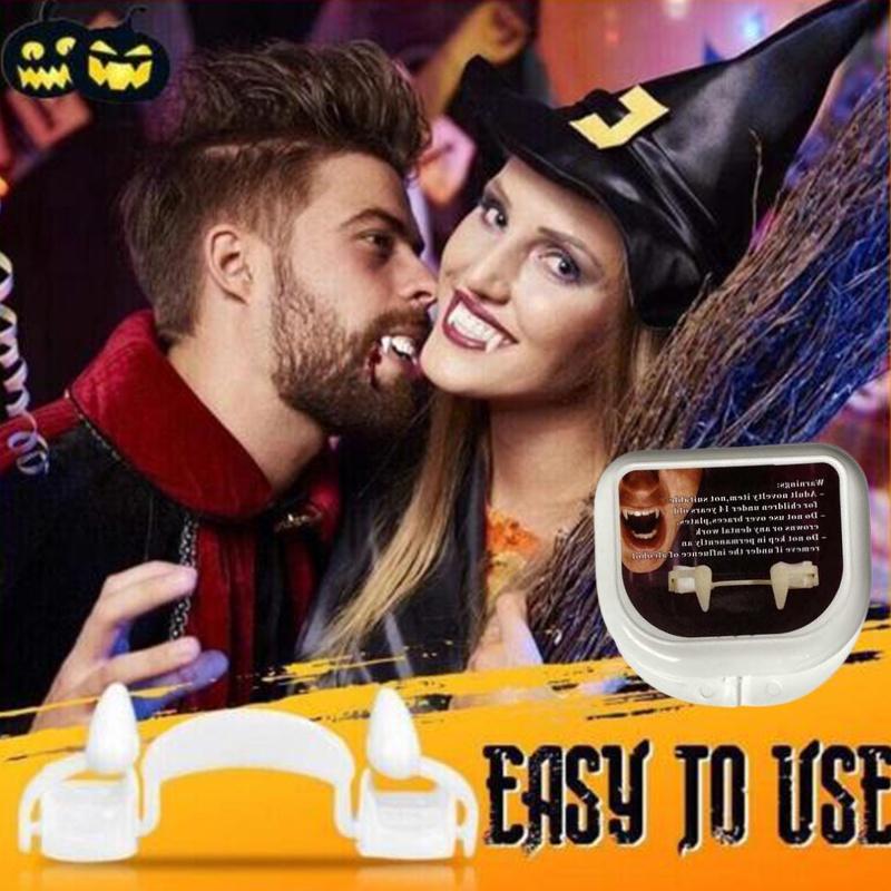 Halloween Vampirzähne Zähne Realistisch Und Wiederverwendbar Mit Aufbewahrungsbox