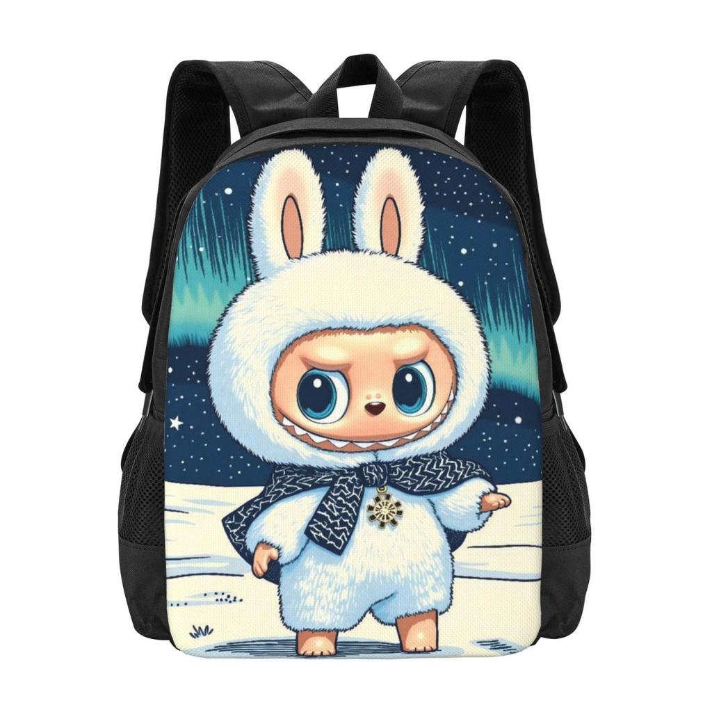 Backpack Student Full Print Schoolbag Cartoon Animation Large Capacity Wear-Resistant Backpack