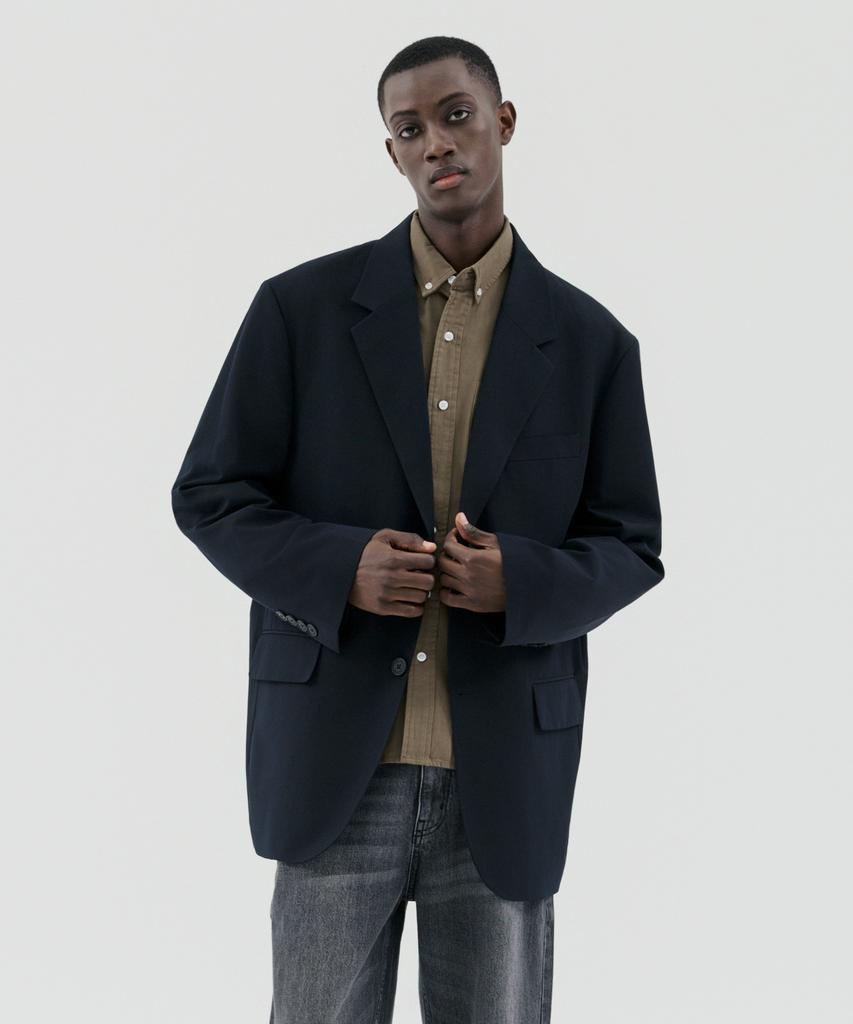 Tradclub Core Big Over-Casual Setup Suit Blazer (Black)