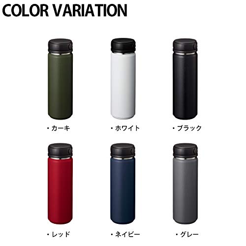 Gowell Zalatto Thermos Stainless Steel Water Bottle, Direct Drink, Vacuum Insulated, Keeps Drinks Hot or Cold (with Handle and Hook), Medium Size 500m