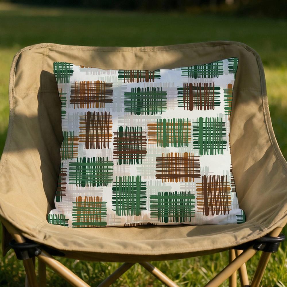 Colorful Patchwork Pattern Cushion Cover Soft Reversible  Durable Pillow Cover  MultiScene Use for Home  Car Daily Comfort