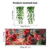 Kreativer Mehrfarbiger Fenster-Statischer Aufkleber Rose Lilie Grüne Blätter Glasaufkleber Lebhafte Blume PVC Elektrostatische Folie Zuhause