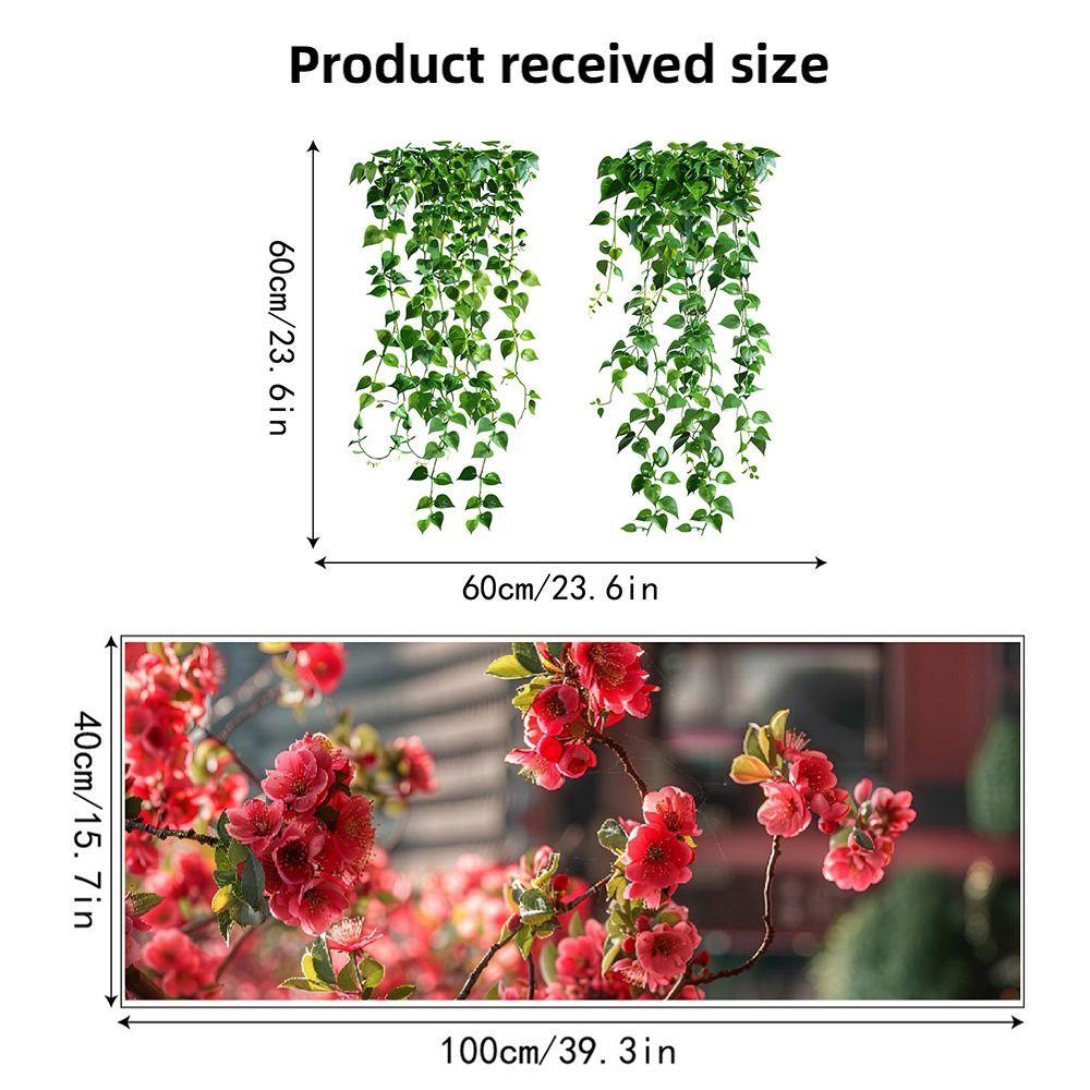 Kreativer Mehrfarbiger Fenster-Statischer Aufkleber Rose Lilie Grüne Blätter Glasaufkleber Lebhafte Blume PVC Elektrostatische Folie Zuhause