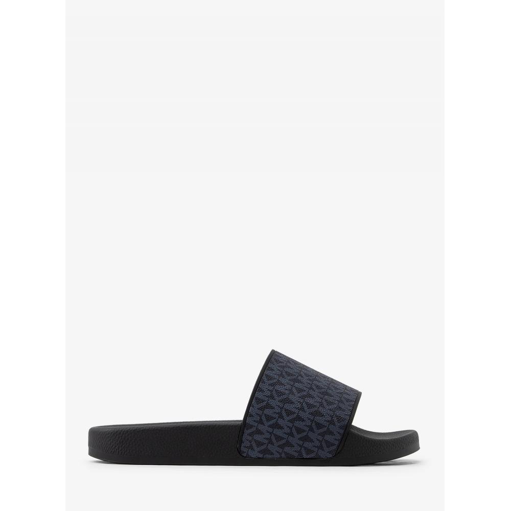 Michael Kors Dawson Slide Sandals Admiral Pale Blue 44t1jafa2q2068