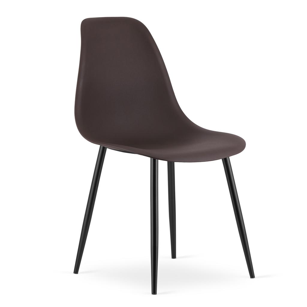 WAT chair coffee / black legs x 1